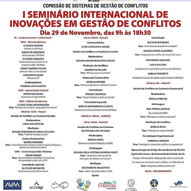 I seminário internacional de inovações em gestão de conflitos