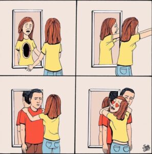 Está em você, não na outra pessoa E